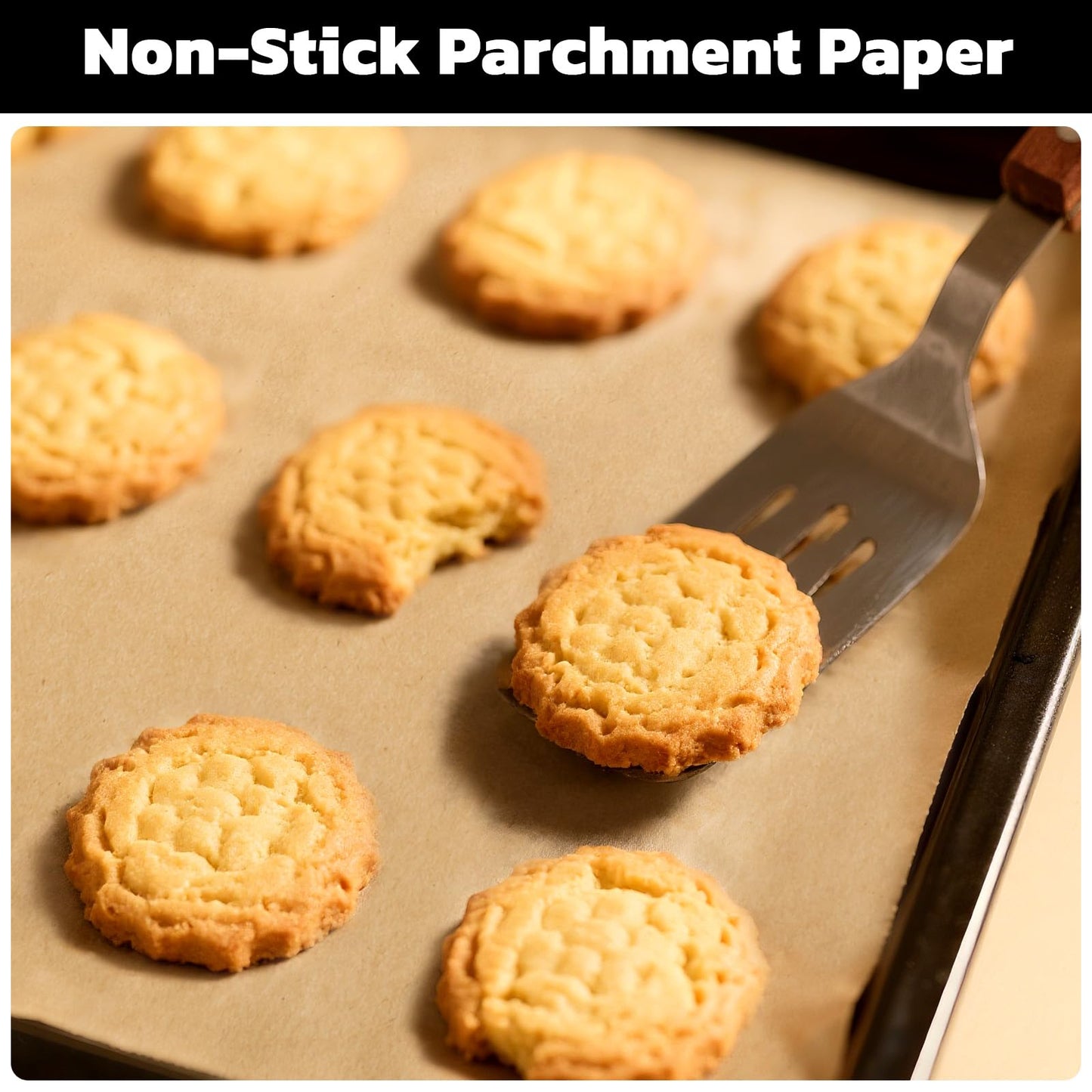Beasea Parchment Paper Sheets for Baking, 200pcs 10x14 Inch Unbleached Precut Nonstick Heavy Duty Natural Parchment Baking Paper Sheets for Air Fryer Cooking, Grilling, Frying and Steaming
