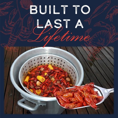 CONCORD Stainless Steel One Piece Crawfish Jambalaya Pot Spoon Stirrer. Great for Seafood, Lobster, Crab, Cajun, and Low Country Boils. (36")