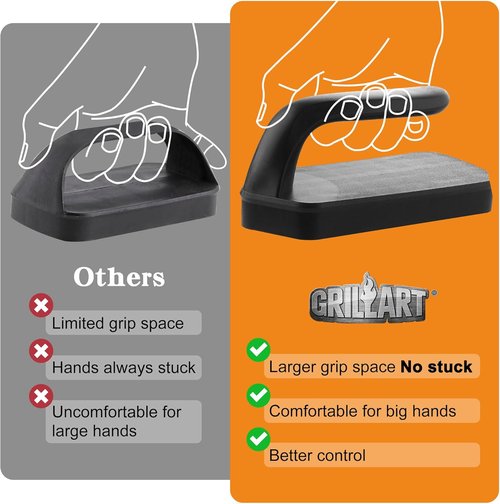 GRILLART Griddle Cleaning Kit - Multifunctional Accessories for Blackstone Grills | Includes Scraper & Stone