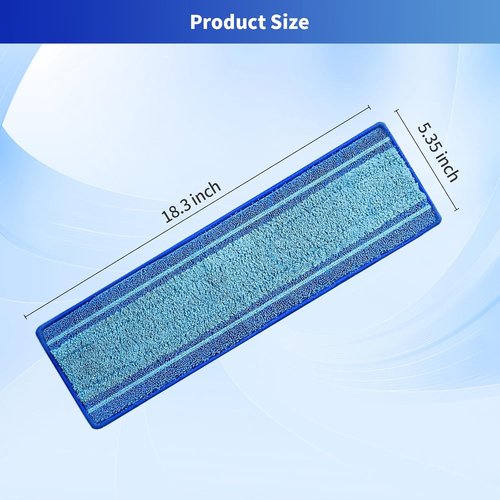 Bona Microfiber Mop Pads - 15-Pack Washable Reusable Refills for Hardwood, Tile & Multi-Surface Floors | Pet Hair & Stain Removal