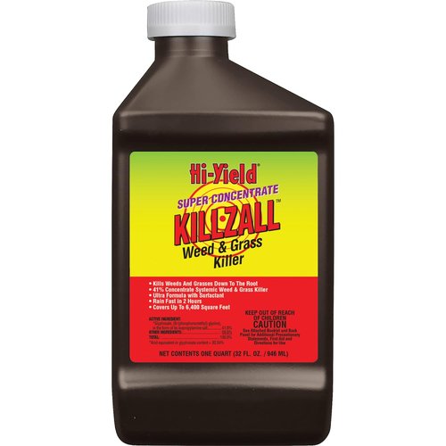 Hi-Yield Super Concentrate Killzall Weed & Grass Killer - Effective 32 oz Formula for Fast Results