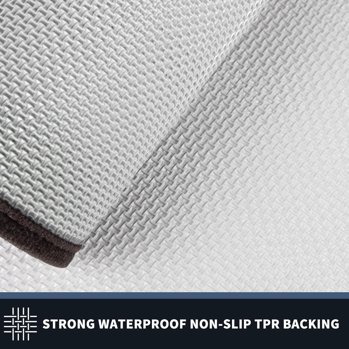 PURRUGS Dirt Trapping Door Mat - Non-Slip, Washable Entry Mat for Dogs | 20" x 32", Grayish Brown & Coffee