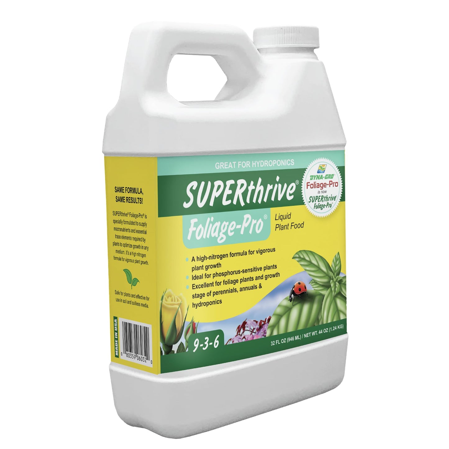 Dyna Gro Foliage Pro 32oz 1 Quart Liquid Plant Dyna Gro Fertilizer Bloom Grow