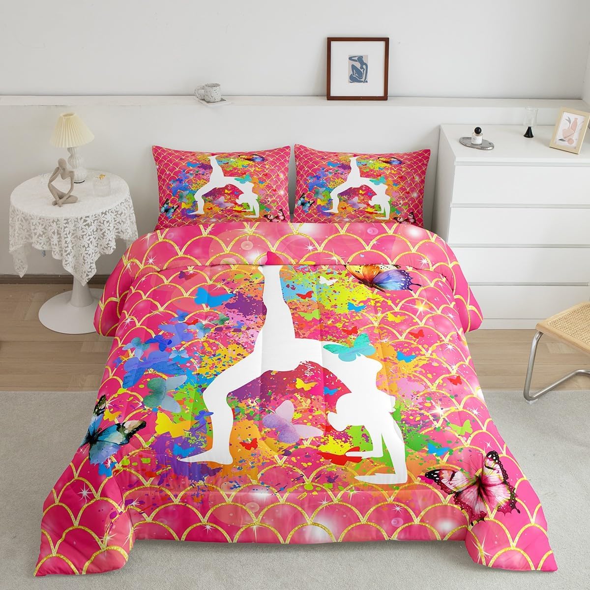 jejeloiu Baseball Comforter Set Twin Size Kids Camo American Flag Comforter for Boys Girls Teens Camouflage Bedding Set Breathable Baseball Games Duvet Set Room Decor Quilt Set