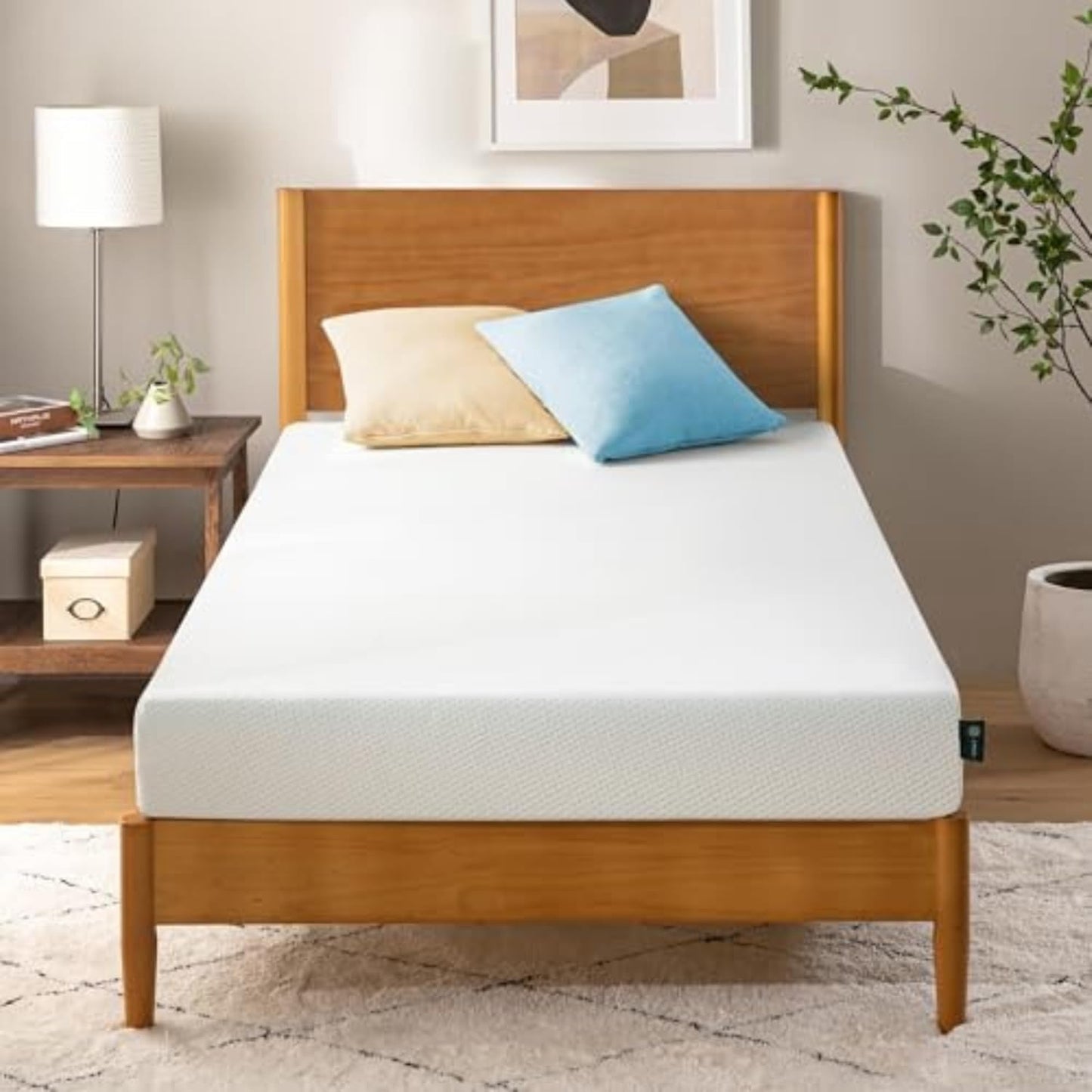 Zinus 5 Inch Twin Green Tea Memory Foam Mattress - Medium Firm, Zoned Pressure Relief, Fiberglass Free