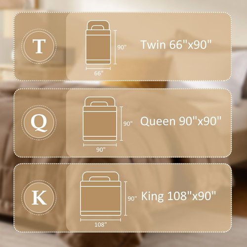 downluxe King Size Blanket with Satin Trim, Lightweight Down Alternative King Blanket for All Season, Machine Washable (Brown, 90x108 Inch)