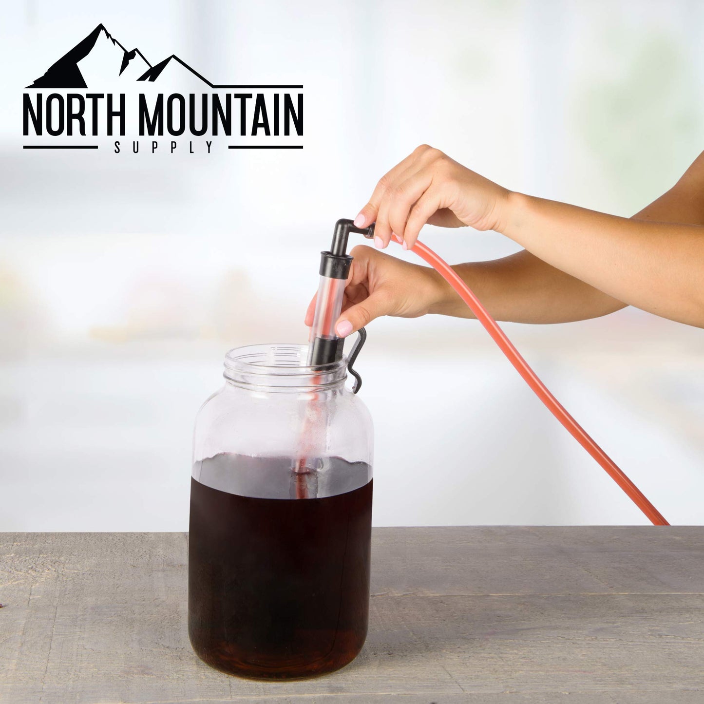 North Mountain Supply Quick Start Automatic Siphon - 22 Inches, With Bucket Clip, Butterfly Valve & Hose