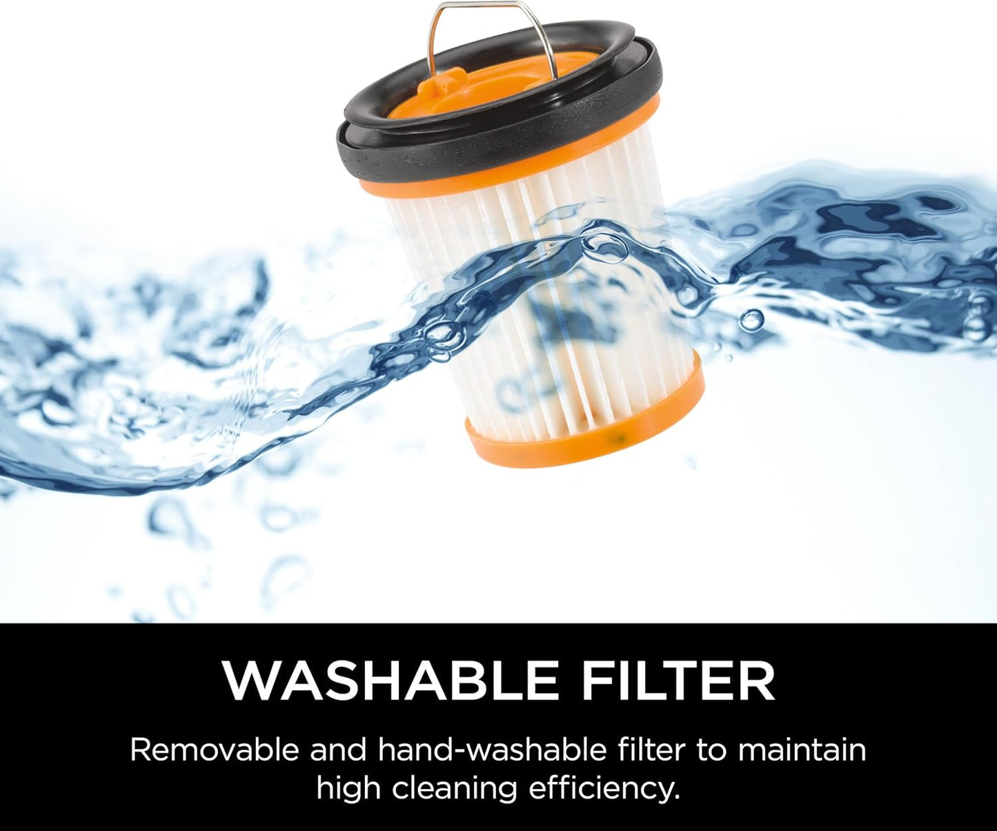 Shark WV201 WANDVAC Handheld Vacuum - Lightweight 1.4 lbs, Powerful Suction, Charging Dock, Graphite Slate