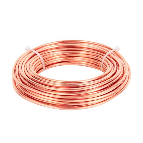 8 Gauge/3.2 mm 6.5 feet 5 oz 99.9% Dead Soft Copper Wire for Electroculture Gardening, Jewelry Making, Beading, Science Projects, DIY Artwork, Pure Bare Copper Wire