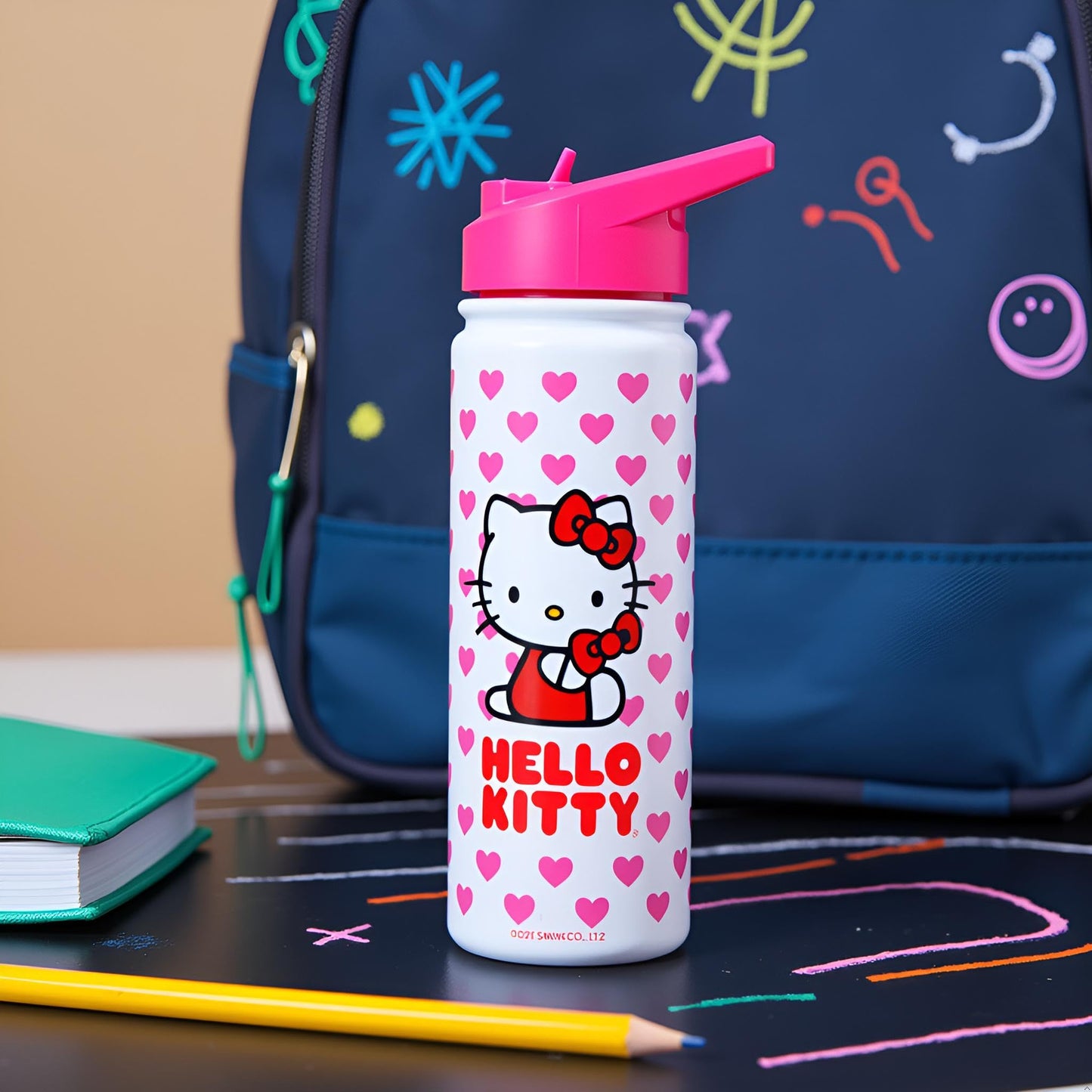 Sanrio Hello Kitty Insulated Water Bottle | 20 oz Stainless Steel Thermos for Kids | Hello Kitty Cup for Girls, Boys | Keeps Cold 24 Hrs, Hot 12 Hrs