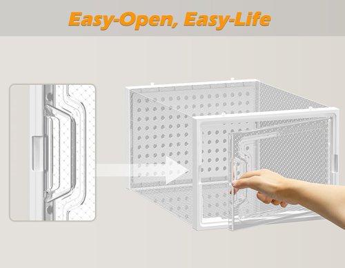HOMIDEC Shoe Organizer - 12 Pack Clear Plastic Stackable Storage Boxes with Lids for Size 10