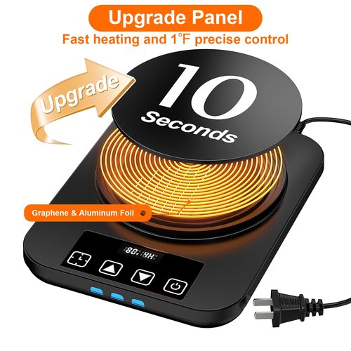 Electric Sourdough Starter Warmer Mat, Upgrade Warming Heating Pad for Sour Dough Starter, Sourdough Heater Proofing Tool for Home Baking with US Plug Thermostat Control, Timing, Memory Function