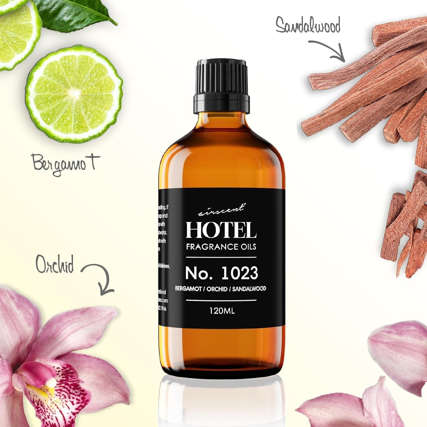 AirScent Hotel Diffuser Oil No. 1023 - Love Affair Fragrance for Ultrasonic Diffusers | 500 mL Glass Bottle