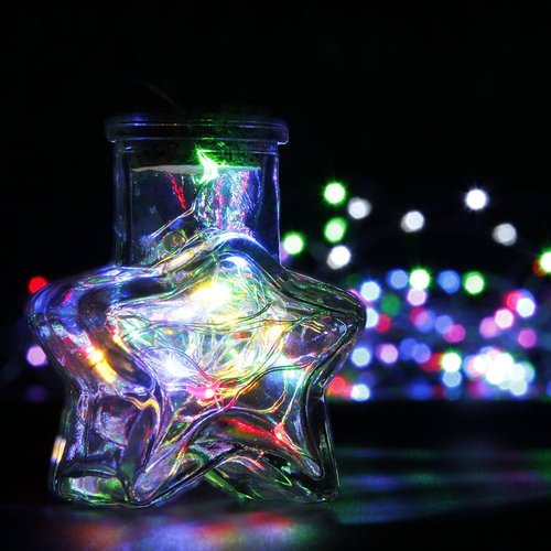 CYLAPEX LED Fairy Lights - 6 Pack Multicolor Battery Operated String Lights | 7ft 20 LEDs for Christmas & Parties