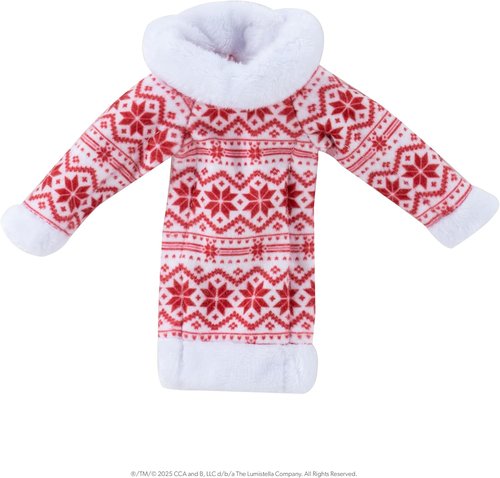 Elf on the Shelf Snowflake Sweetie Dress - Charming Fair Isle-Inspired Tunic - Scout Elf Not Included