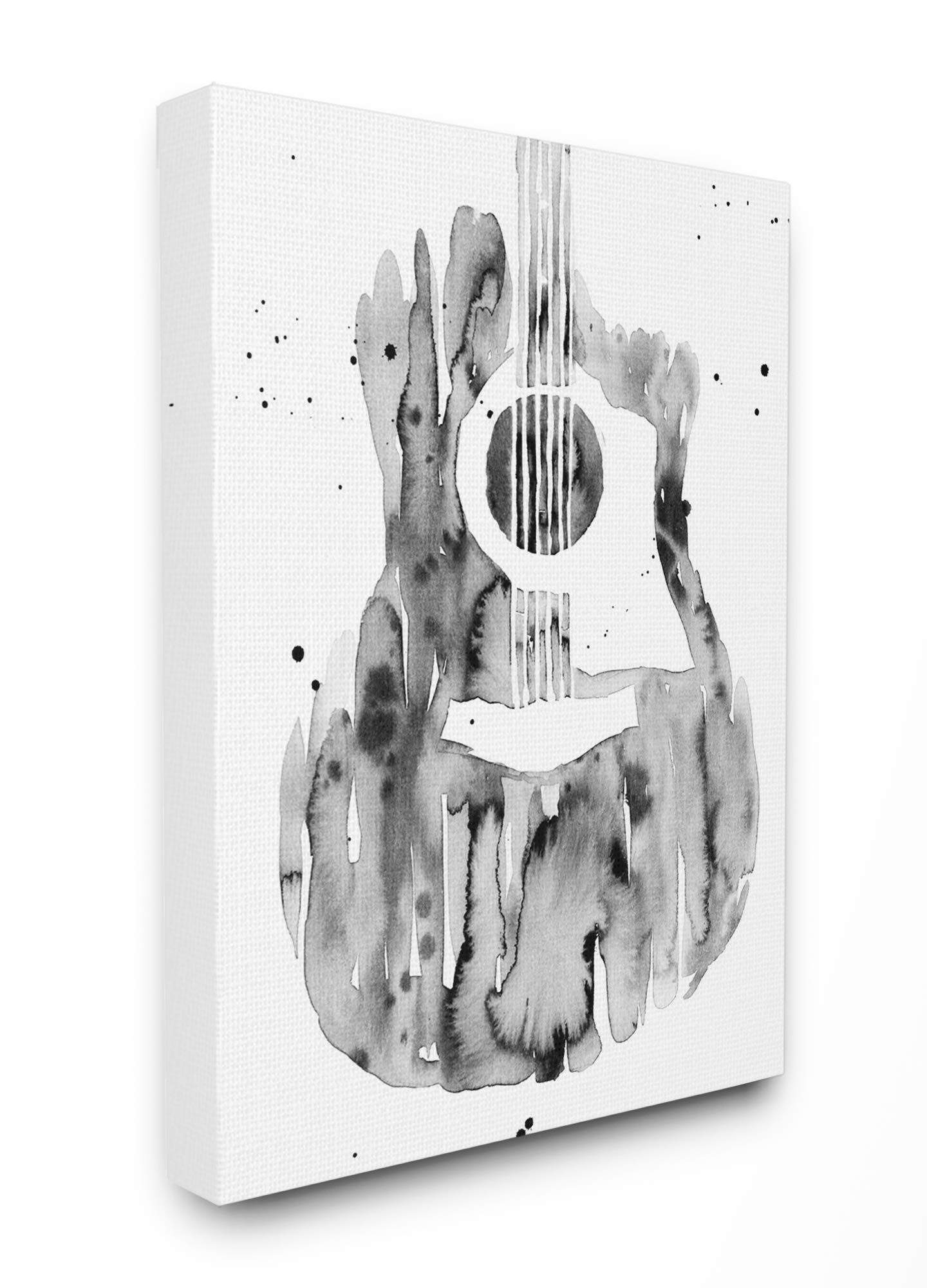 'Abstract Guitar Watercolor Pattern Painting'| Canvas Art