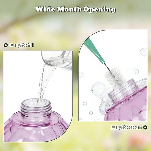 Auslar Hummingbird Feeder - 26 Ounce Purple Outdoor Feeder with Ant Moat & 5 Feeding Ports
