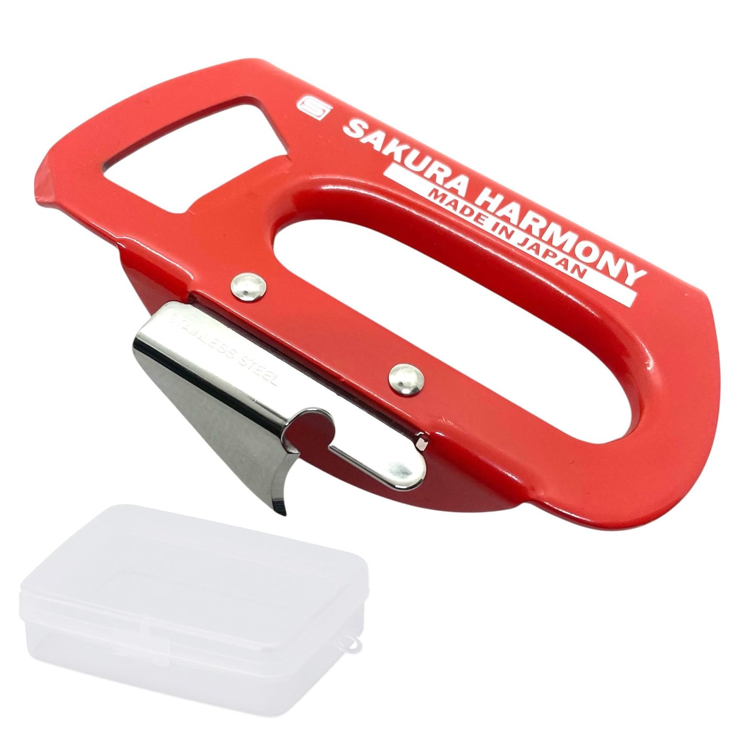 Made in Japan with Storage Case, Japanese Manual Can Opener & Bottle Opener – High Carbon Stainless Steel, for Kitchen, Camping, Emergency Preparedness & Gift