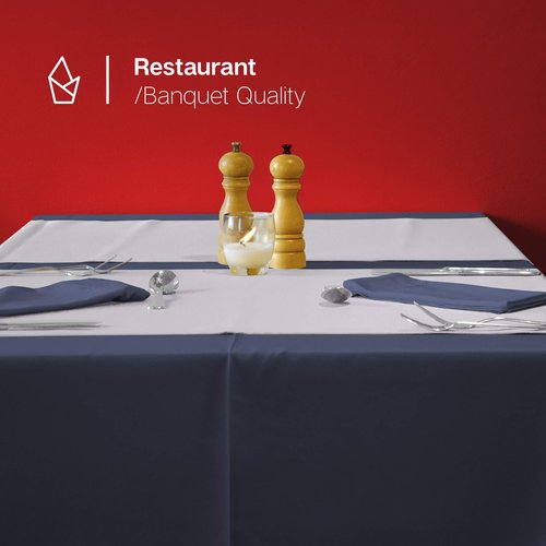 Gee Di Moda Rectangle Tablecloth - 60 x 102 Inch Chocolate Table Cloth for 6 Foot Rectangle Tables - Heavy Duty Washable Fabric - for Holiday Party, Dinner, Weddings, Baby Shower & Events