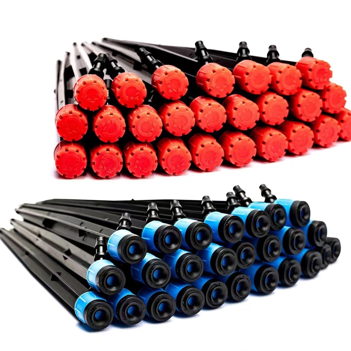 Maotong 52 Pack Drip Emitters - Vortex & Stream Sprays for 1/4" Drip Irrigation Tubing