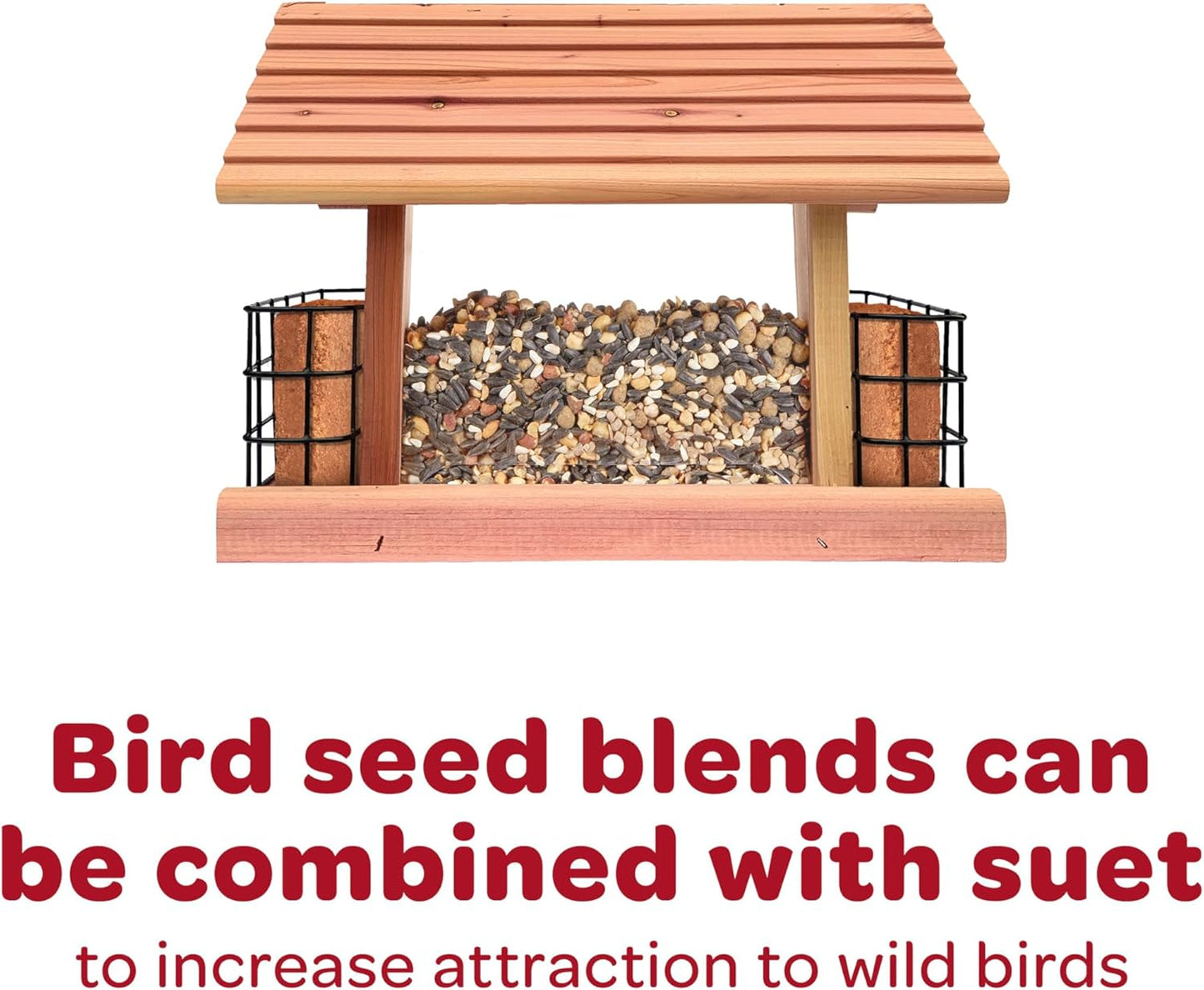 Kaytee Cardinal Seed Cake - Premium Wild Bird Food for Attracting Cardinals - 1.85 Pounds