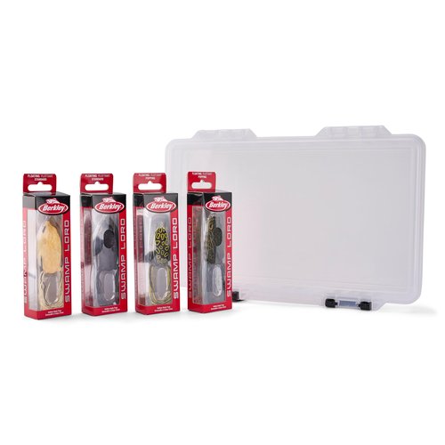 Berkley Froggin’ Haul of Fame Fishing Lure Kit, Assorted Colors, Hollow Belly Frogs, Plano Stowaway Included, Top Colors in Both The Popping and Standard Swamp Lords Included