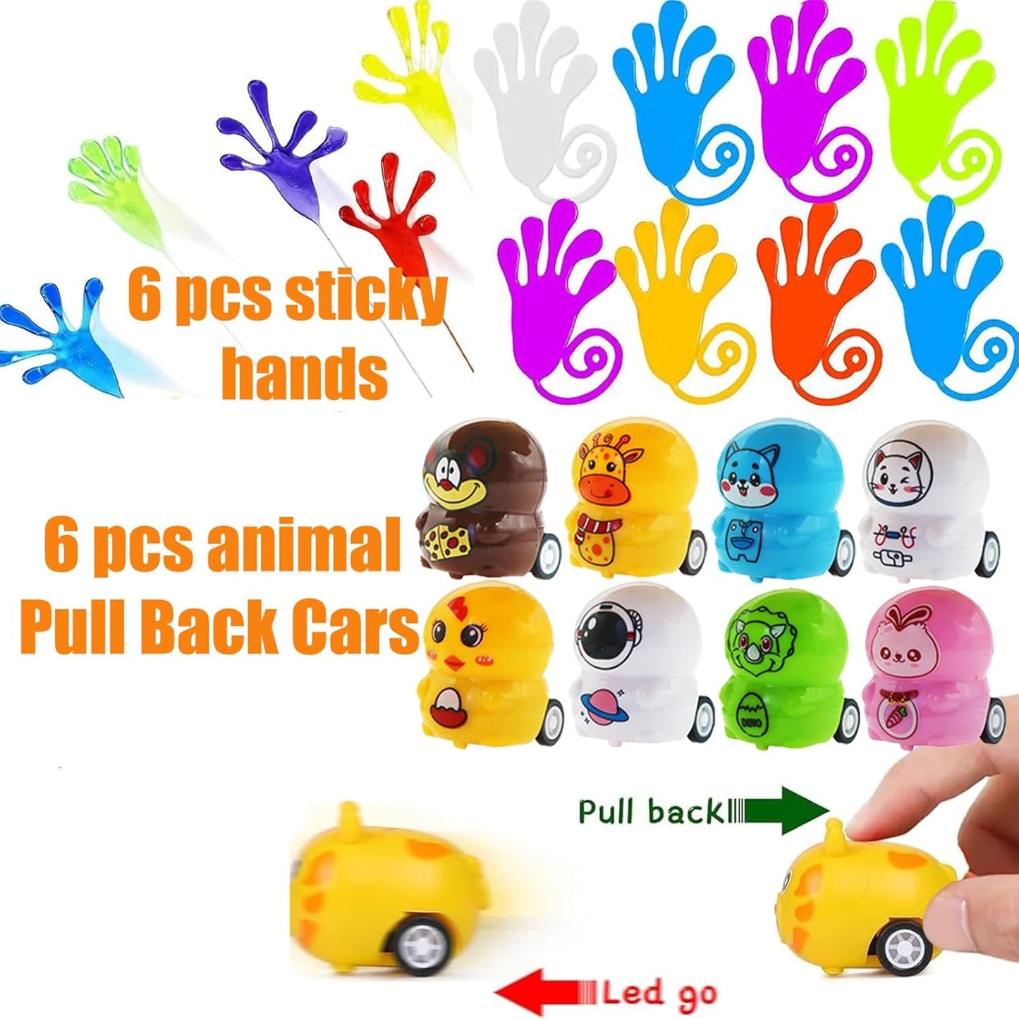 Pebatoor 124 PCS Pop Party Favors - Fidget Treasure Box Toys for Kids | Ideal for Goodie Bags & Prizes