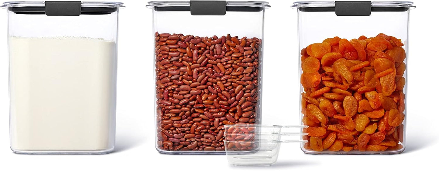 Rubbermaid Brilliance Food Storage Containers - BPA Free, Airtight Lids for Kitchen & Pantry Organization