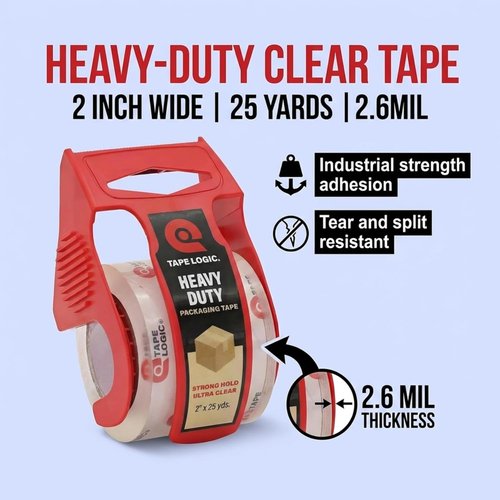 BOX USA Moving Boxes - Medium 18"L x 14"W x 12"H (20-Pack) + Packaging Tape (2-Pack) for Shipping & Storage