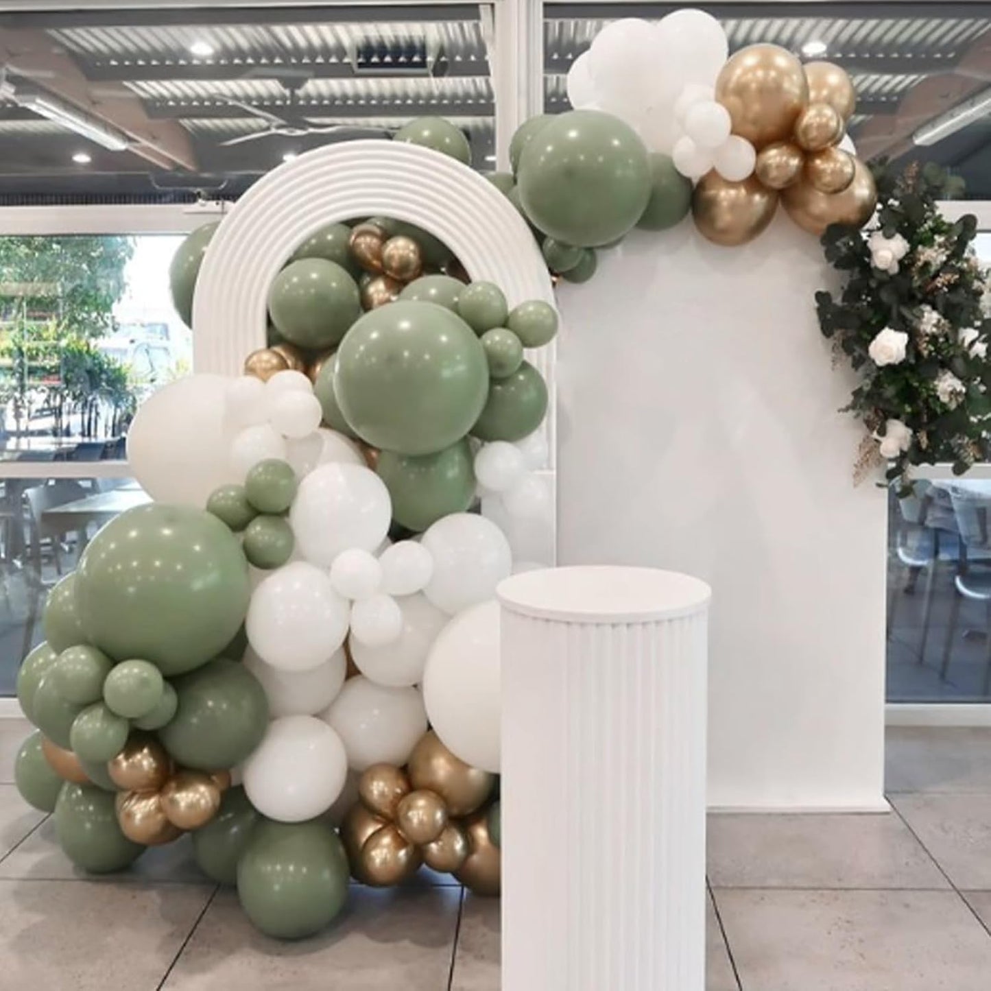 Sage Green Balloons - 12 Inch Light Pastel Latex Balloons | 50 Pack for Weddings & Parties