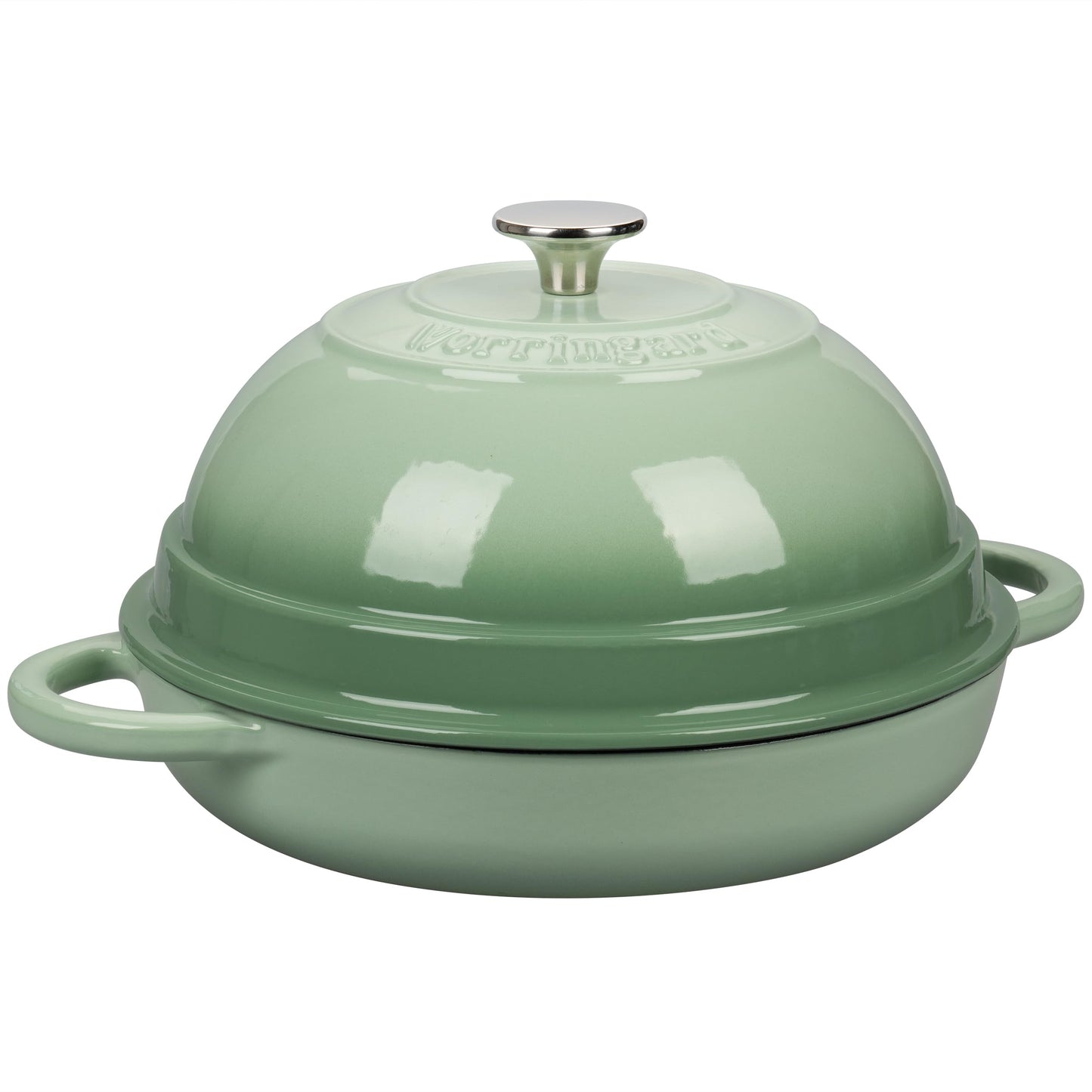 VORRINGARD Cast Iron Enameled Dutch Oven Pot with Lid for Bread Baking, Bread Oven, 6 Quart, Green