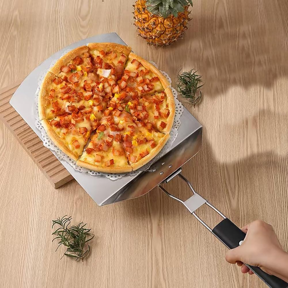 IQHLXN Pizza Peels,pizza peels metal,pizza steel for oven，pizza paddle。Essential Kitchen Tools for Making Perfect Pizza Crust, pizza peel.