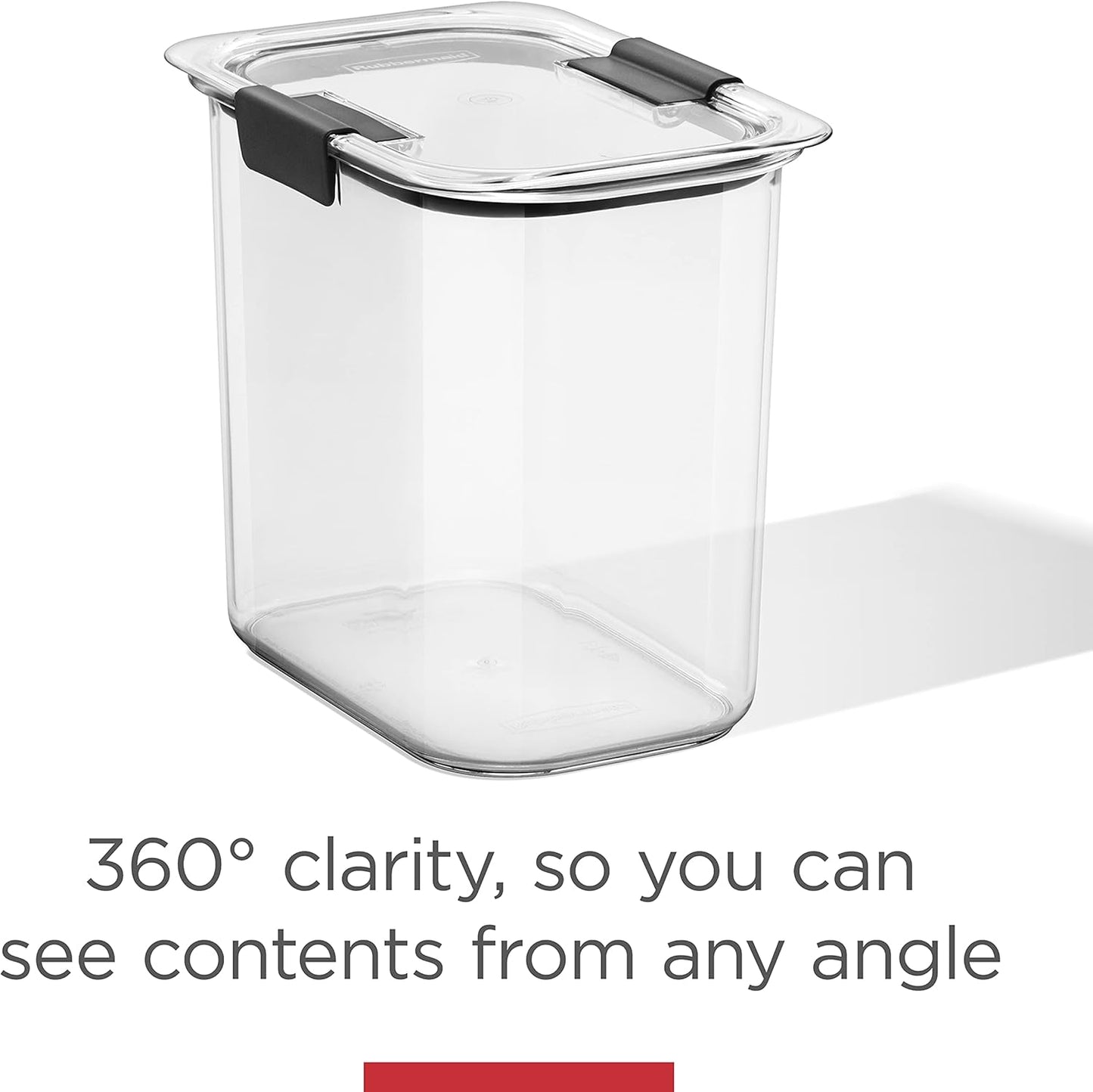 Rubbermaid Brilliance Food Storage Set - 3 BPA-Free Containers with Lids | Clear, 6-Piece Set