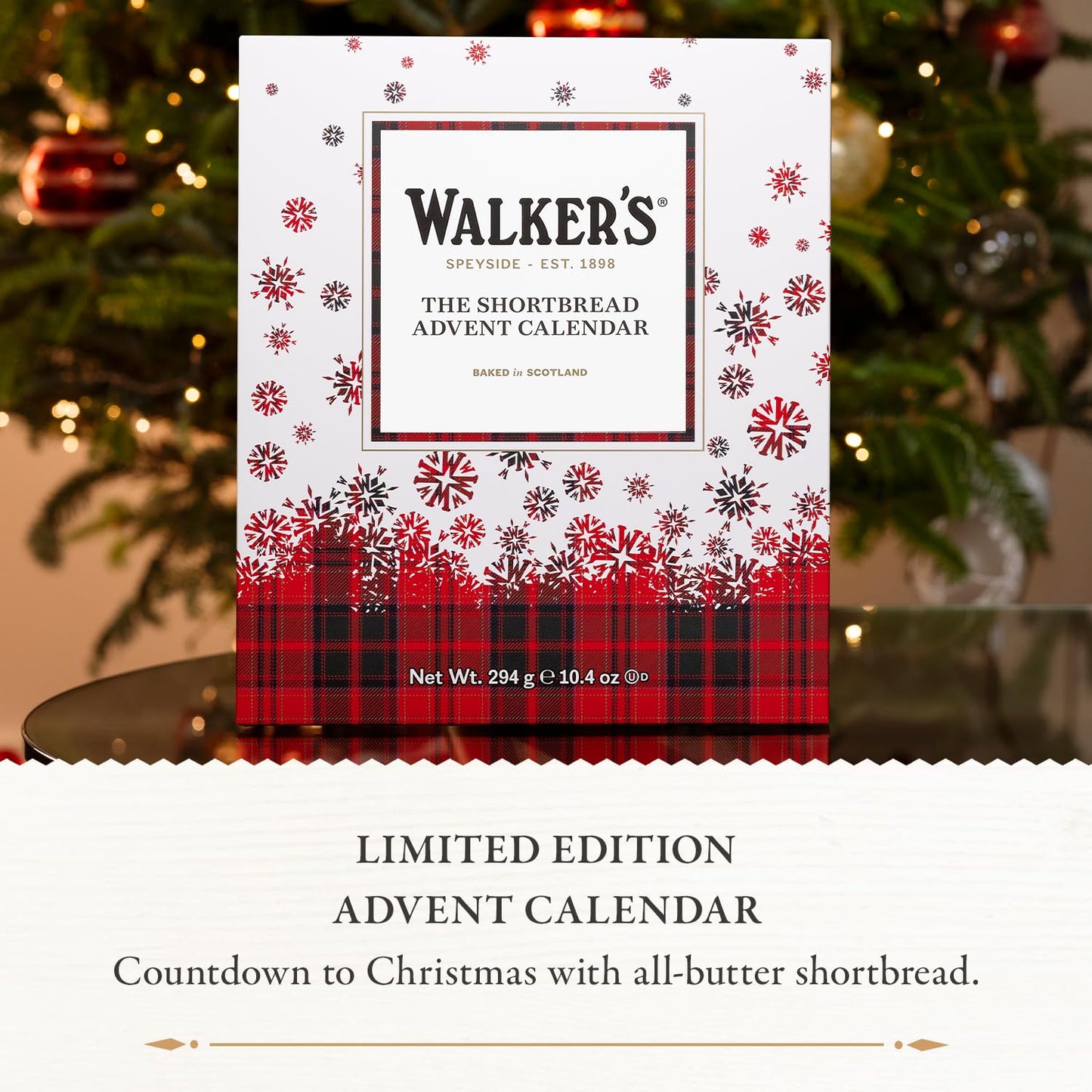 Walker’s 2025 Advent Calendar - Limited Edition Shortbread Cookies from Scotland | 24 Count (10.4 oz)