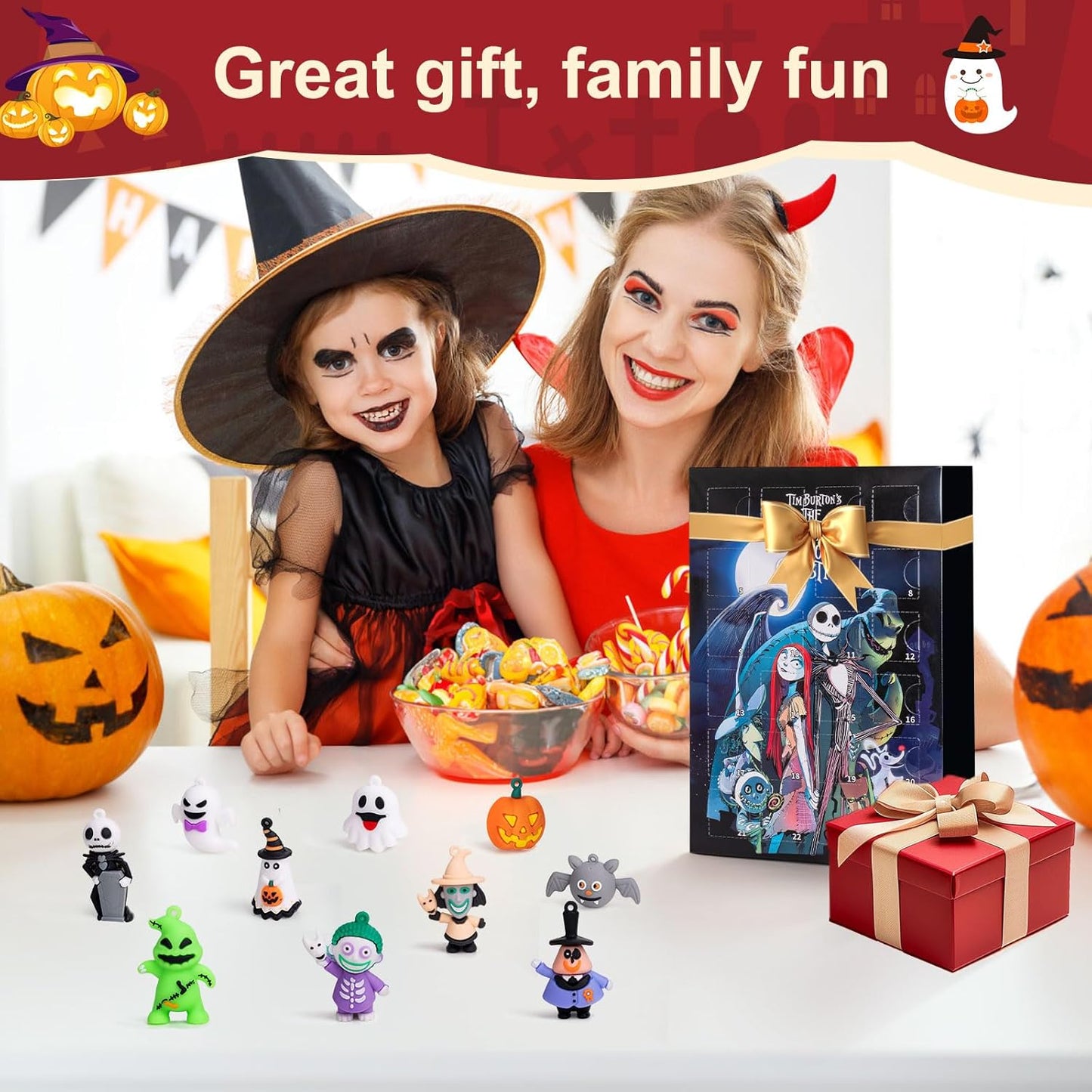 Nightmare Before Christmas Advent Calendar - 24 Collectible Surprises for Kids & Adults | Holiday Countdown Gift
