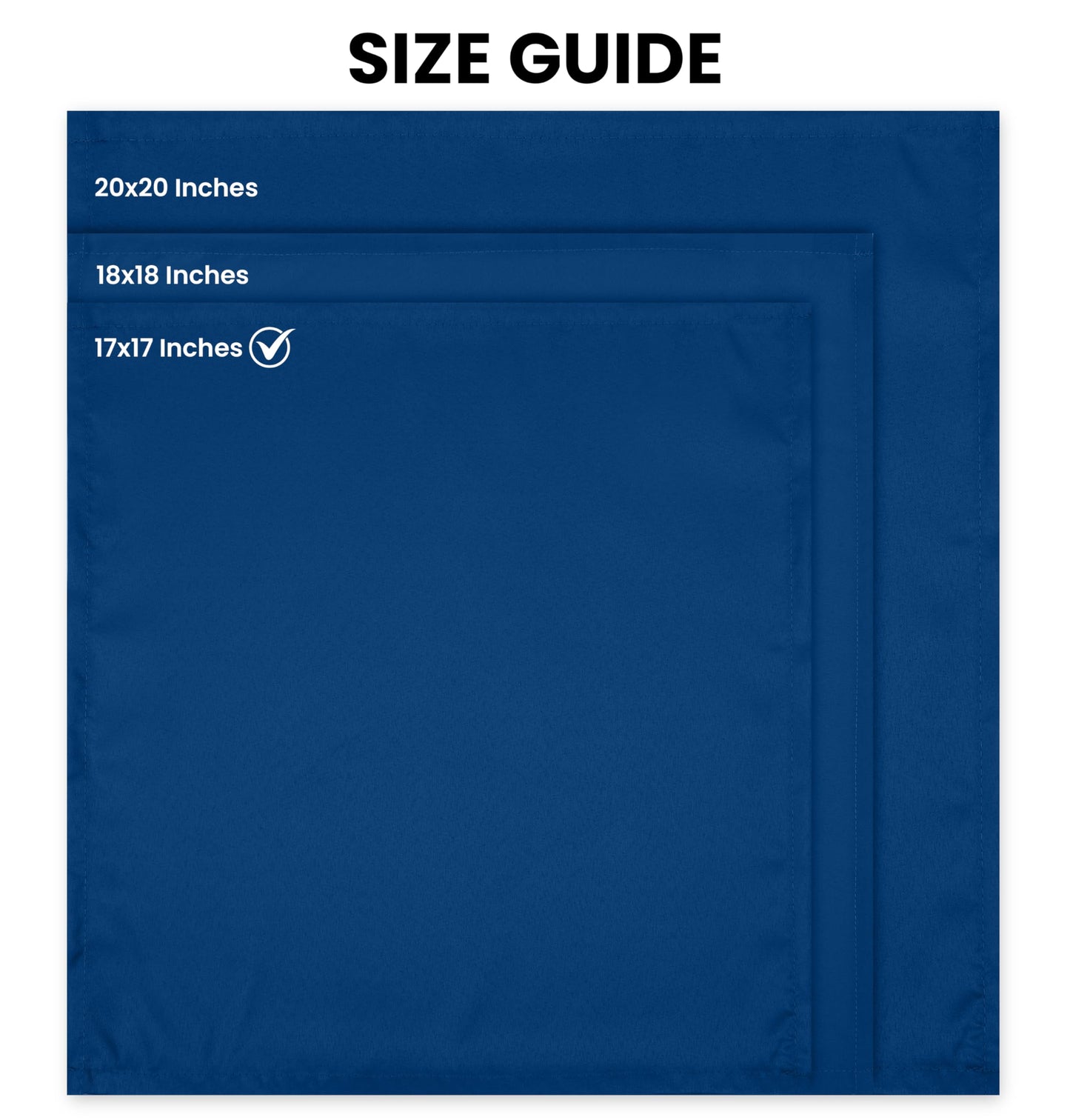 Utopia Home [24 Pack, Royal Blue] Cloth Napkins 17x17 Inches, 100% Polyester Hemmed Edges, Washable and Reusable Ideal for Parties, Weddings and Dinners