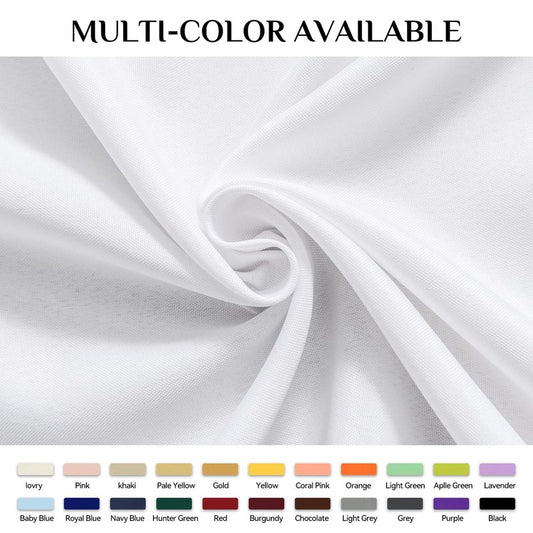 Softalker Round Tablecloth, Waterproof & Stain Resistant Table Cloth Wrinkle Free Fabric 210GSM Polyester Table Cover for Spring/Party/Outdoor - 48 inch,White
