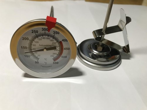 Candy/Deep Fry Oil Thermometer for Frying (2 Pack) with 12'' Probe & Pot Clip,- CookingThermometer for Frying Oil Candle Making Hot Deep Fryer (2, 12)