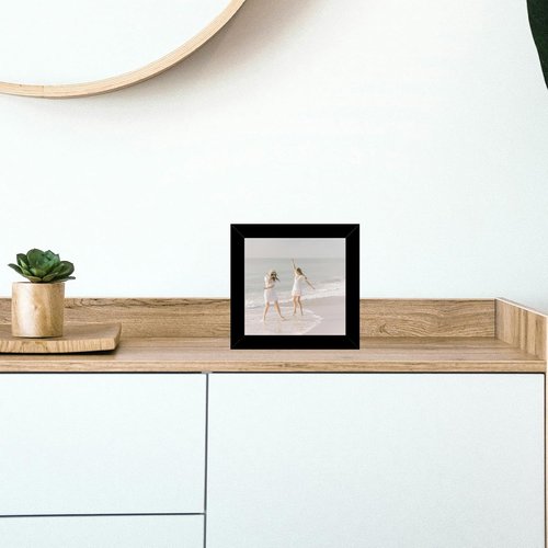 JCJMY 12-Pack 4x4 Picture Frames - Lightweight Collage Wall Decor for Tabletop & Wall, Black