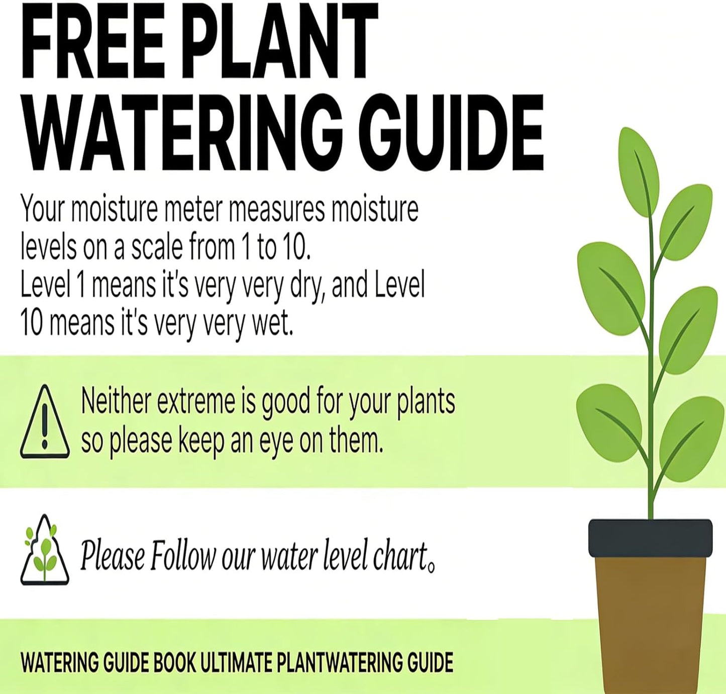 Soil Moisture Meter - Accurate Plant Water Tester for Indoor & Outdoor Use | No Battery Required