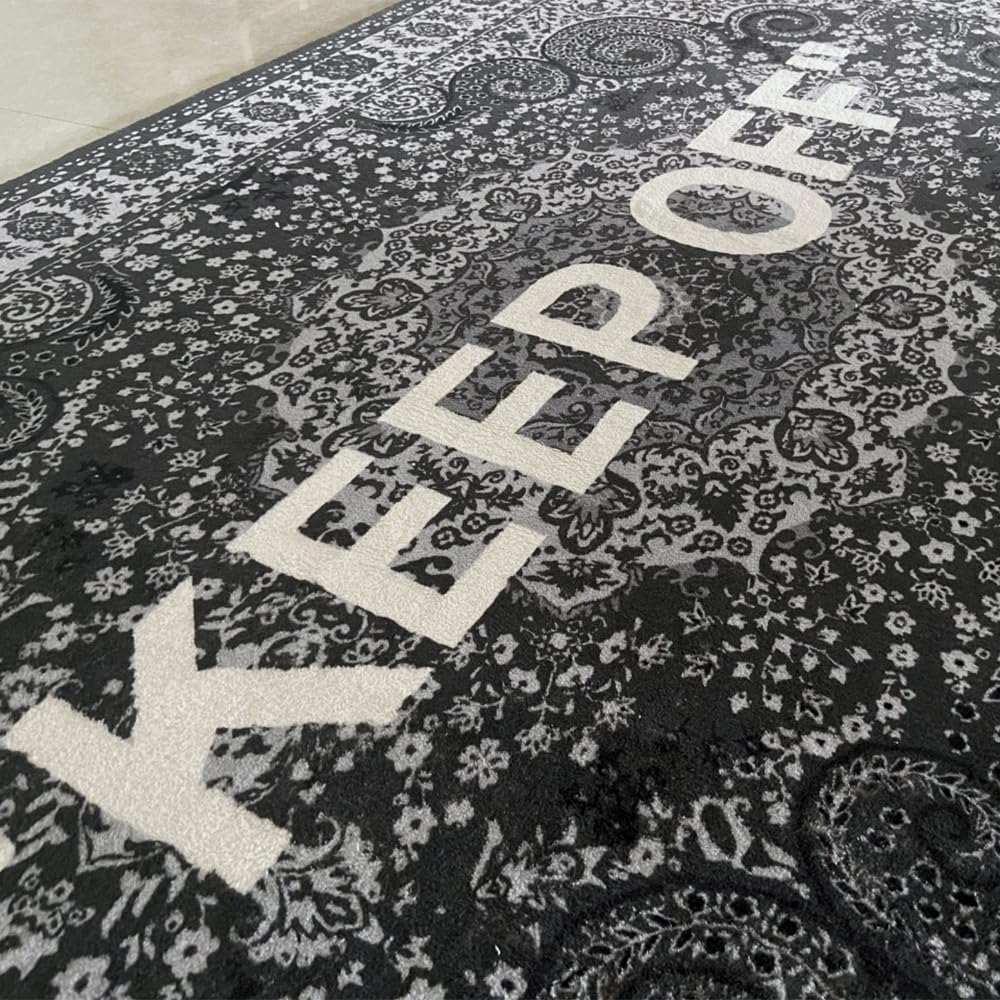 **KEEP OFF Rug - Classic Paisley Cashmere Area Rug | Artistic Home Decor - 20" x 32" Doormat**