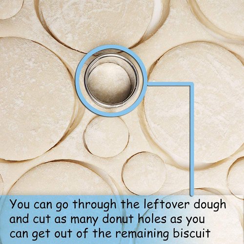 HULISEN 3.5 inch Biscuit Cutter, Stainless Steel Round Cookies Cutter with Soft Grip Handle, and Small Biscuit Cutter, Professional Baking Dough Tools, Gift Package