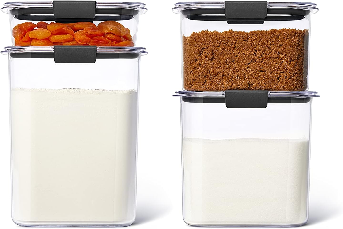 Rubbermaid Brilliance Airtight Food Storage Container Set - BPA-Free Plastic, Small, 8-Piece