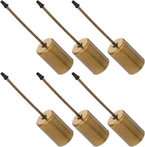 Ciieeo Metal Candle Holders - 6-Piece Set with Spike Insert for Elegant Table Decor | Gold Finish