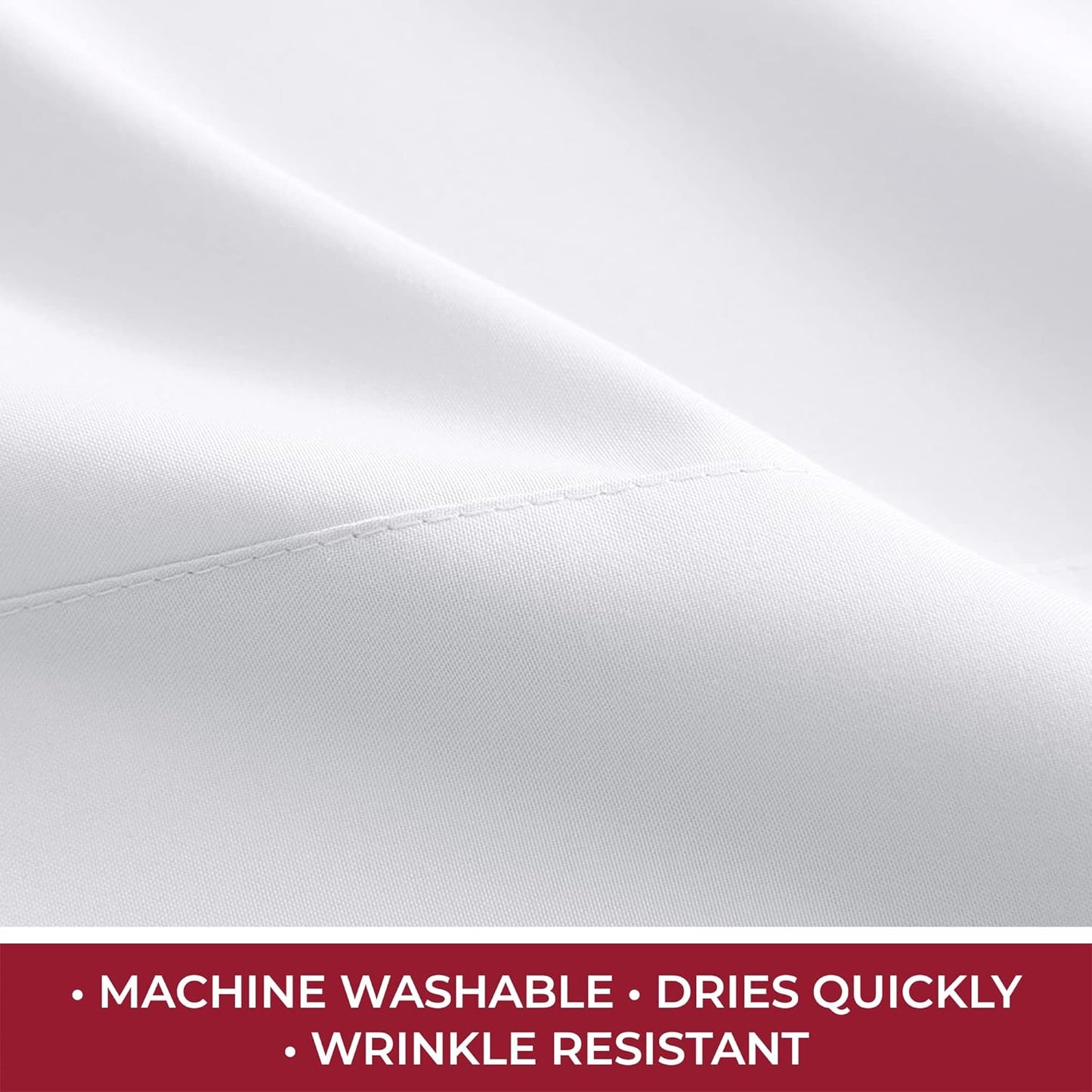 Mellanni RV Short Queen Sheets - Luxury Hotel Quality, Extra Soft & Cooling - Deep Pocket up to 10" | White