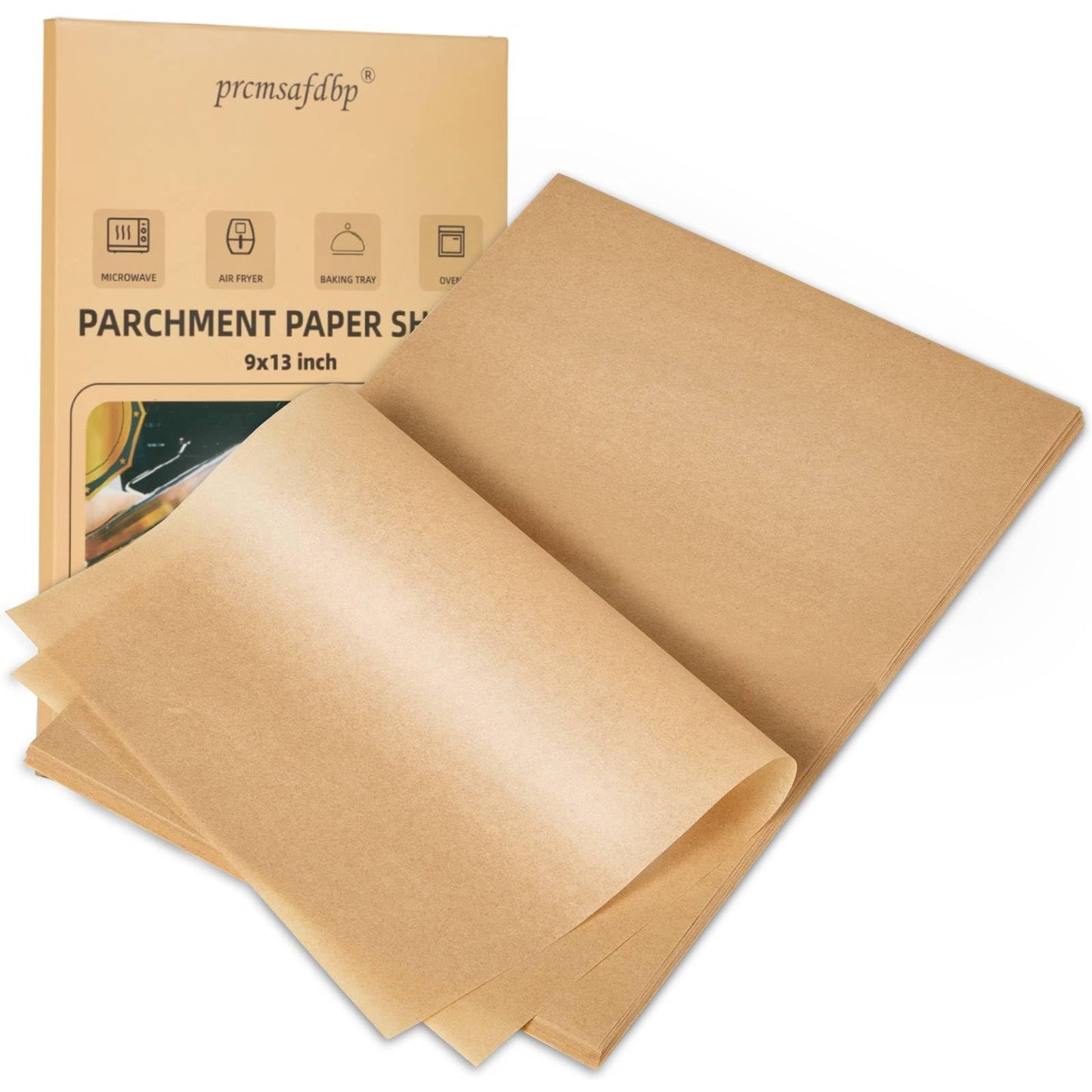 Parchment Paper Sheets, 9x13 In 120PCS Non-Stick Parchment Paper for Baking, Baking Enthusiasts, Withstands Temperatures up to 450°F, 100% Natural Wood Pulp