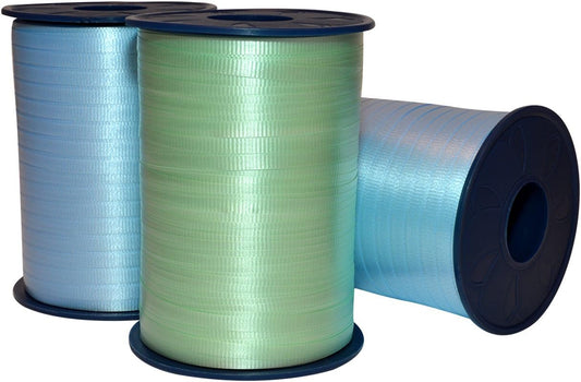 Light Blue Crimped Curling Ribbon 3/16" x 1500 YD - Perfect for Gift Wrapping, Birthday & Christmas Decorations