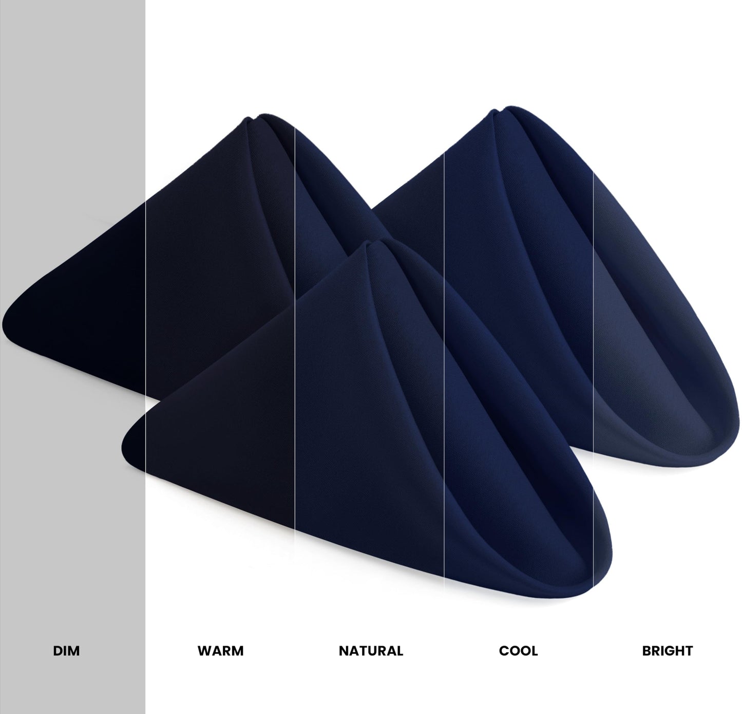 Utopia Home Navy Blue Cloth Napkins (12 Pack, 17x17 Inches), Ideal Dinner Napkins for Party, Wedding and Lunch/Dinner