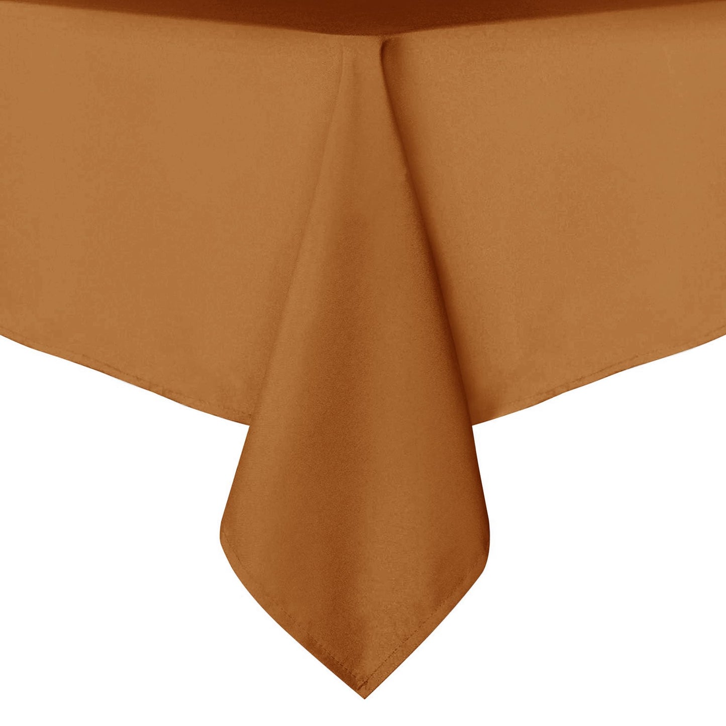 sancua Fall Tablecloth Rectangular - 60 x 84 Inch - Stain and Wrinkle Resistant Polyester Fabric Rectangle Table Cloth, Thanksgiving Table Cover for Dining Tables, Buffet Parties, Bronze