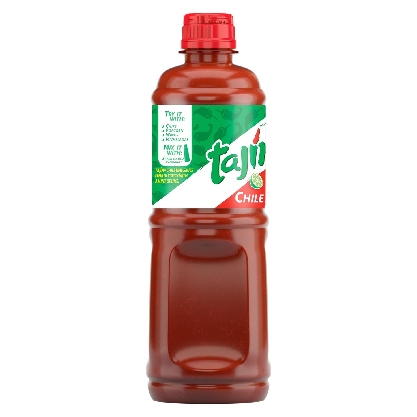 Tajin Chile Lime Sauce, Mild Mexican Chili Lime Sauce for Snacks, Vegetables, Wings, Tacos, Nachos, Fruit, and Drinks, Zesty Flavor Enhancer, 15.38 oz (Pack of 1)
